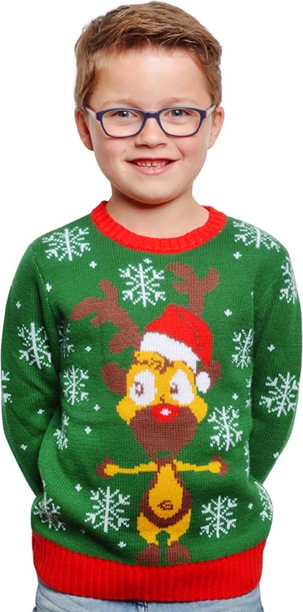 Grappige trui voor kerst kinderen
