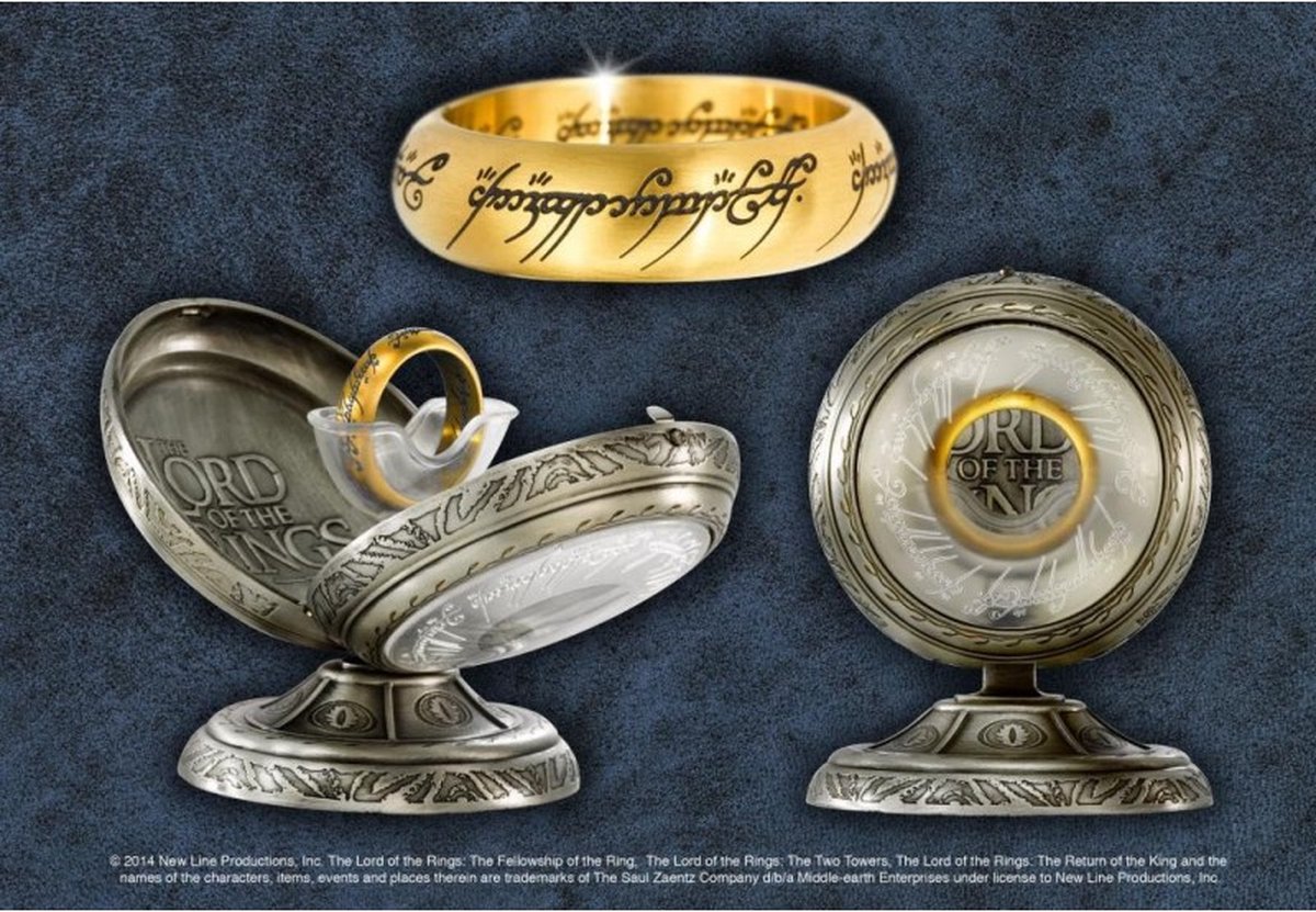 LORD OF THE RINGS - One Ring Roestvrij stale - Ringmaat US 10 FR 62.4