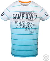 Camp David ® Dip-Dye T-shirt "Fly and Cruise" - streep