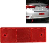 10 STKS Auto Achterbumper Waarschuwing Plastic Reflector en Bord (Rood)