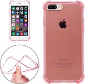 Voor iPhone 8 Plus & 7 Plus schokbestendig kussen TPU beschermhoes (rose goud)