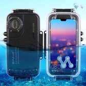 PULUZ 40m / 130ft waterdichte duikbehuizing Foto-video Onderwater beschermhoes voor Huawei P20 (zwart)