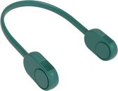 SH01 Hangende nekventilator Buiten Mini USB opladen Bladloos Stille luie kleine ventilator (vintage groen)