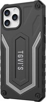 TGVlS Sharp-serie TPU + pc-beschermhoes voor iPhone 12 (zwart)