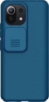 Voor Geschikt voor Xiaomi Mi 11 Lite 4G / 5G NILLKIN Black Mirror Series PC Camshield Volledige dekking Stofdicht Krasbestendig Case (Blauw)