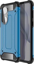 Voor Huawei P50 Magic Armor TPU + pc combinatiebehuizing (blauw)