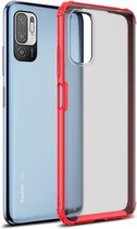 Voor Xiaomi Redmi Note 10 5G Vierhoekige schokbestendige TPU + pc-beschermhoes (rood)