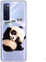 Voor Huawei nova 7 5G schokbestendig geverfd TPU beschermhoes (Fighting Panda)