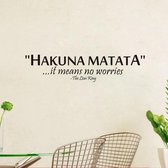 Hakuna Matata Engelse brief Home decoratieve declas verwijderbare vinyl kunst aan de muur stickers