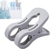 10 STKS Opknoping Quilt Plastic Big Clip Huishoudelijke wasknijper (grijs)