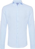 Tristan | Basis linnen overhemd lichtblauw
