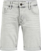 WE Fashion Heren regular fit denimshort van jog denim