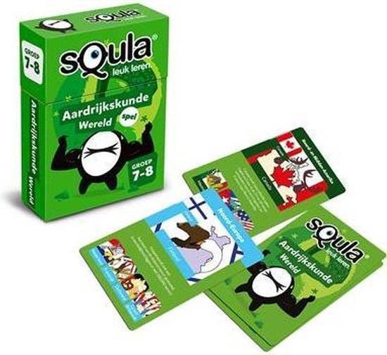 Thumbnail van een extra afbeelding van het spel Squla Aardrijkskunde - Kaartspel