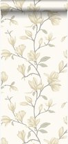 Origin behang magnolia vanille beige - 347044 - 53 cm x 10,05 m