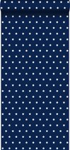 ESTAhome behang sterren marine blauw - 114944 - 53 cm x 10,05 m