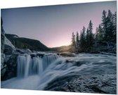 Wandpaneel Waterval  | 210 x 140  CM | Zwart frame | Akoestisch (50mm)