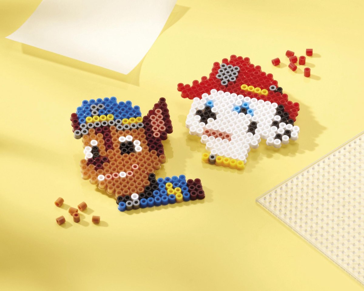 PAW Patrol Totum Strijkkralen knutselset met Chase - knutselset jongens en meisjes - incl. 800+ strijkkralen creatief speelgoed educatief — afbeelding 6