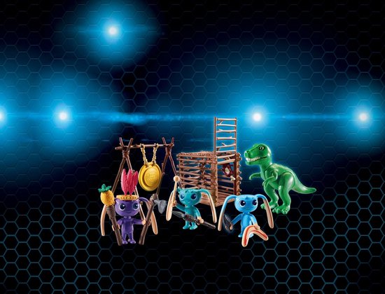 PLAYMOBIL Alien krijgers met T-Rex - 9006 | bol.com