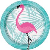 Haza Original Feestborden Flamingo 17,8 Cm 8 Stuks