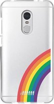 6F hoesje - geschikt voor Xiaomi Redmi 5 -  Transparant TPU Case - #LGBT - Rainbow #ffffff