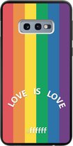 6F hoesje - geschikt voor Samsung Galaxy S10e -  TPU Case - #LGBT - Love Is Love #ffffff