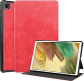 Tablet Hoes geschikt voor Samsung Galaxy Tab A7 Lite - PU Leer Folio Book Case - Rood