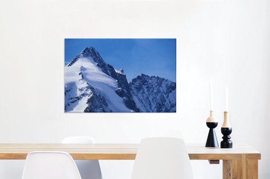 Le Grossglockner autrichien avec des montagnes en Europe Toile 60x40 cm - Tirage photo sur toile (Décoration murale salon / chambre)