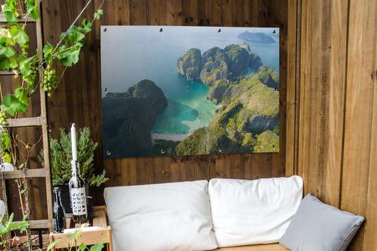 Affiche jardin - Toile jardin - Posters de jardin extérieur - Ile en Thailande - 120x90 cm - Jardin
