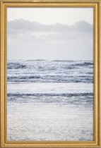 JUNIQE - Poster met houten lijst The Sea -30x45 /Grijs