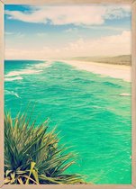 Poster Met Eiken Lijst - Stradbroke Eiland Poster