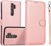Voor Geschikt voor Xiaomi Redmi Note 8 Pro Kalf Textuur 2 in 1 Afneembare Magnetische Achterkant Horizontale Flip Lederen Case met Houder & Kaartsleuven & Portemonnee & Fotolijst (