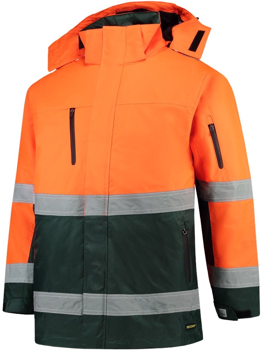 Parka Iso20471 Bicolor Fluor Orange-green - Xxl 403004orangreenxxl