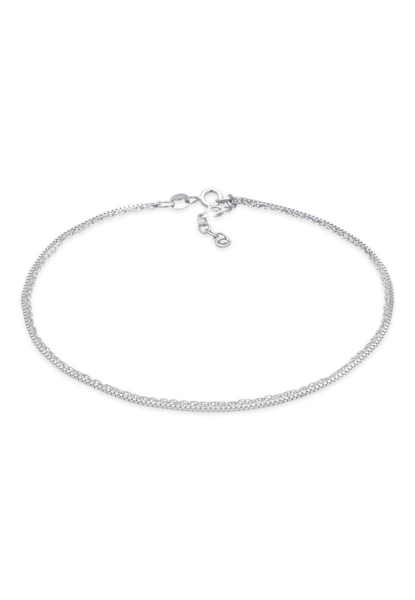 Elli - Enkelbanden - Dames Venetiaanse Ketting Ketting Basis Laag Zomer Verstelbaar in 925 Sterling Zilver Verguld - Dames