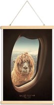 JUNIQE - Posterhanger Que Pasa ? -40x60 /Bruin & Zwart