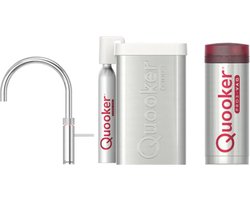 Quooker Cube Fusion Round RVS met Pro3-VAQ Boiler