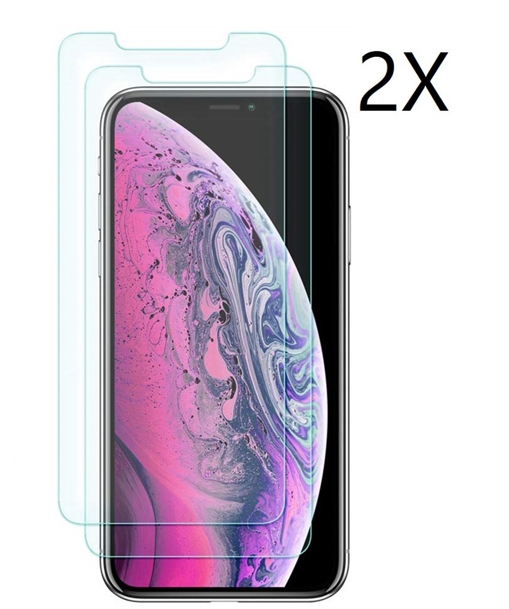 Ntech Screenprotector Geschikt voor iPhone 11 Pro Max Screenprotector Glass (0.3mm) - 2 Pack