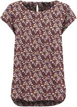 Only T-shirt Onlnova Life S/s Top Aop Wvn 9 15222174 Black/viola Dits Dames Maat - S