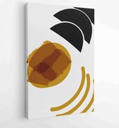 Earth tones organic shape Art design for poster, print, cover, wallpaper, Minimal and natural wall art. Vector illustration. 4 - Moderne schilderijen – Vertical – 1868903731 - 40-3