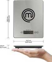 MasterChef Kitchen Scale- keukenweegschaal Zilver