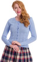 Dancing Days Cardigan -XL- FLOWER POWER KNIT Blauw