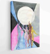 International women. watercolor fantasy illustration. - Moderne schilderijen - Vertical - 1902803788 - 115*75 Vertical