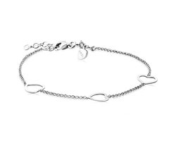 foto van Zinzi zilveren armband hart 17-20cm ZIA1188