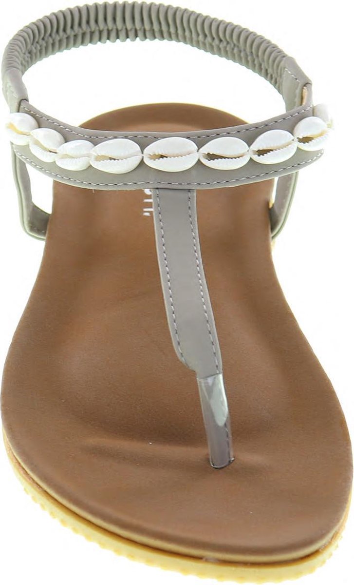MRCH. Label Nikki Dames Sandalen - Grijs/Beige - Maat 36