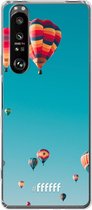 6F hoesje - geschikt voor Sony Xperia 1 III -  Transparant TPU Case - Air Balloons #ffffff