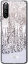 6F hoesje - geschikt voor Sony Xperia 10 III -  Transparant TPU Case - Snowy #ffffff