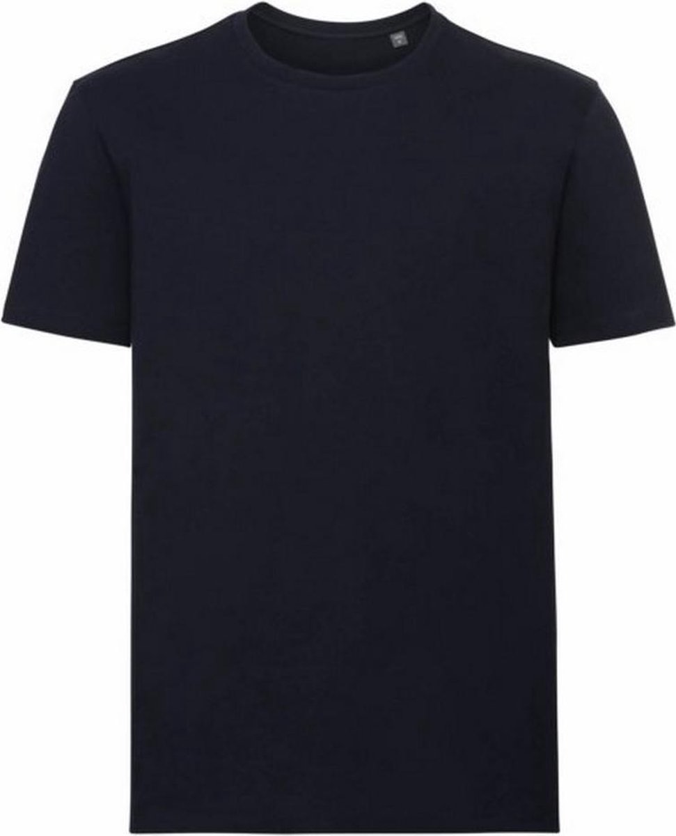 Russell Heren Puur organisch T-Shirt met korte mouwen (Franse marine)