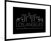 Skyline Los Angeles noir 120x80 cm