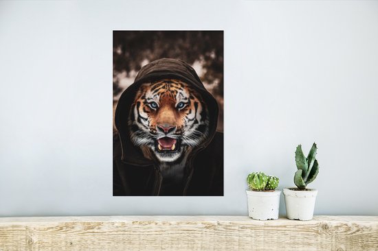 Tigre avec une capuche 20x30 cm - petit