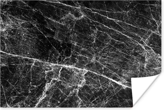 Papier Affiche Fond Marbre Noir Et Blanc 1x80 Cm Tirage Photo Sur Poster Bol Com