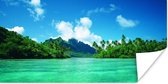 Affiche Eau claire sur Bora Bora - 120x60 cm